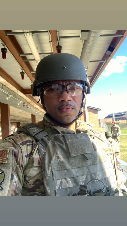 CMSgt Delmont Benjamin in combat gear